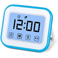MOSUO Temporizador de Cocina- Cronómetro con Pantalla táctil- Temporizador Digital Magnético-Reloj-Alarma- Cuenta Atrás…